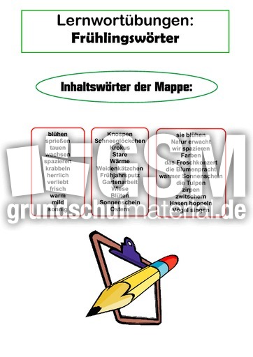 Lernwortmappe - Frühlingswörter.PDF